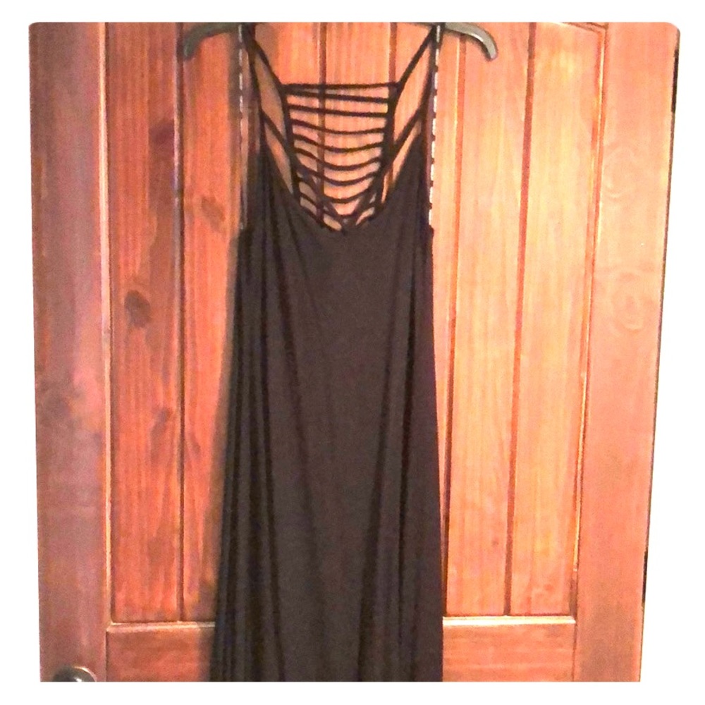 Black maxi dress